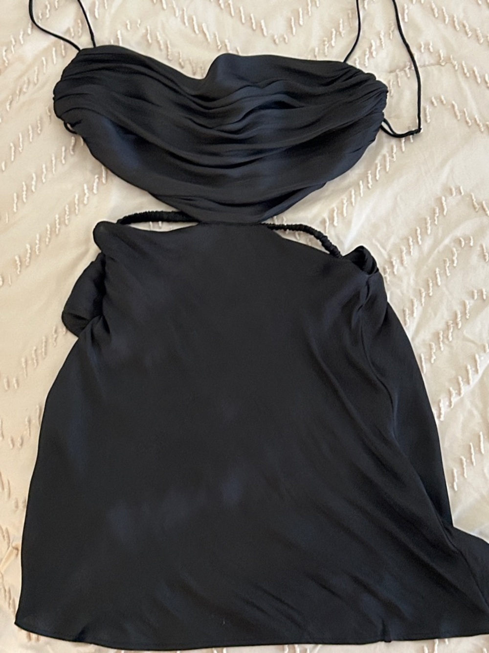 Black Cutout Mini Dress - Brand Unspecified